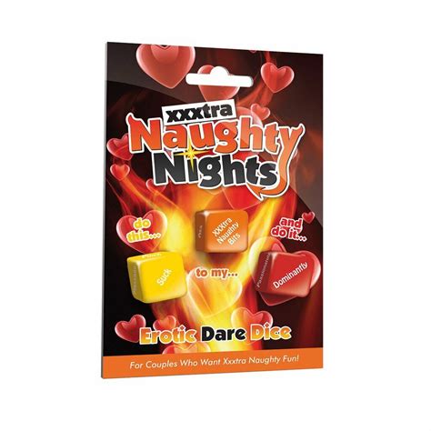 Xxxtra Naughty Nights Erotic Dare Dice Game Couple Fantasy Bedroom Sex