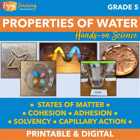 properties  water lesson plans fun science activities enjoy
