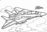Coloring Airplane Military Pages Getdrawings sketch template