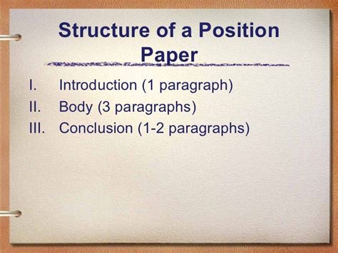 position paper structure   write  position paper