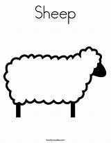 Sheep Outline Coloring Clipartmag sketch template