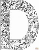 Coloring Letter Pages Letters Adult Alphabet Animals Printable Animal Color Supercoloring Print Sheets Sheet Adults English Kids Drawing Book Från sketch template