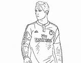 Ronaldo Coloring Cristiano Pages Coloringcrew sketch template