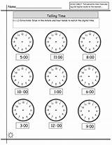 Worksheets Telling Time Elapsed Easy Worksheet Clock Kids Tell Learning Minutes Printable Math Hour Kindergarten Printables Activity Print Digital Exercise sketch template