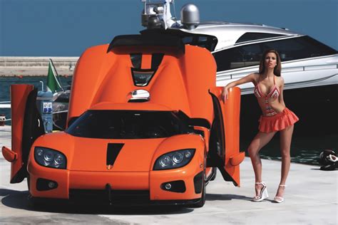 Koenigsegg Agera Hot Girl Car Poster My Hot Posters