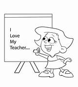Teachers Coloring sketch template