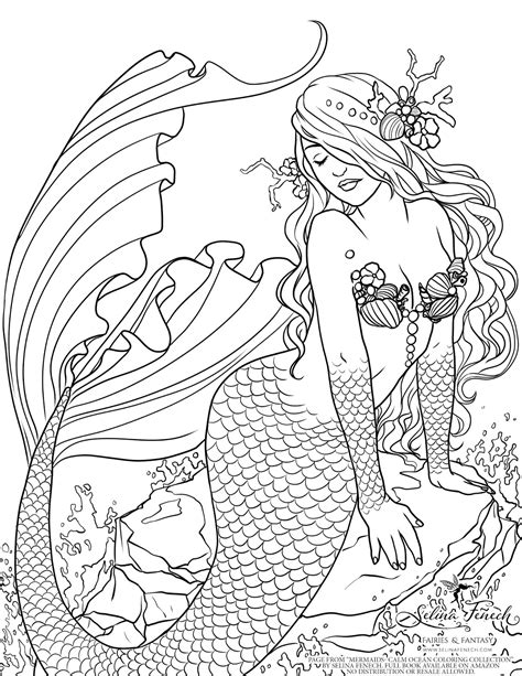 enchanted designs fairy mermaid blog  mermaid coloring page