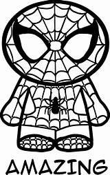 Spiderman Spider Coloriage Mysterio Wecoloringpage sketch template