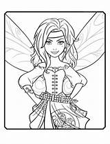 Fairy Pirate Zarina Coloring Pages Disney Fairies Tinkerbell Sheets Printable Summer Fun Kids Print Pirates Digi Stamps Tinkelbell Votes Fawn sketch template