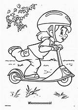 Trotinette Winnie Freestyle Imprimer Darby Pooh Dessins Coloriages Transportation sketch template
