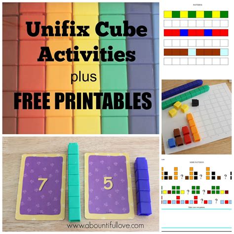 unifix cubes activities   printables teach basic math skills