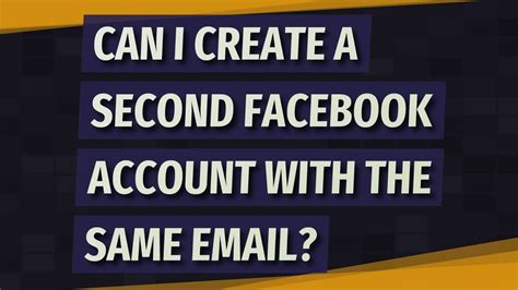 create   facebook account    email email