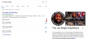 google podcasts search engine  displays podcasts  results pages