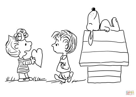 snoopy valentine coloring pages coloring home