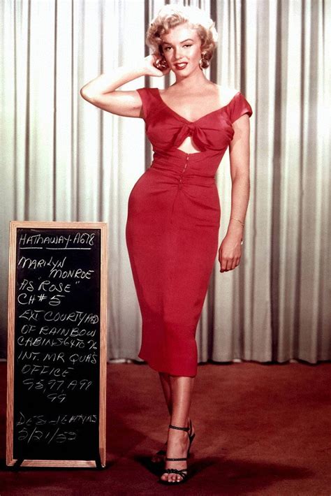 Marilyn Monroe Red Dress Full Body Poster My Hot Posters