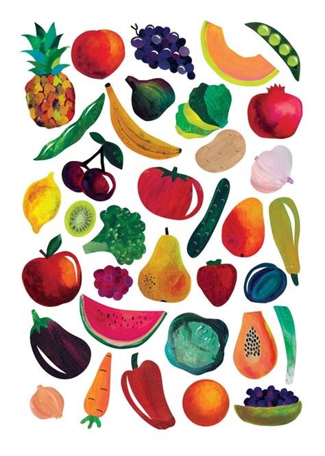 printable fruits  vegetables