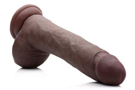 Usa Cock 10 Inches Ultra Real Dildo Suction Cup Brown On