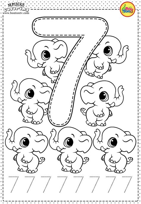 number  coloring pages  preschoolers