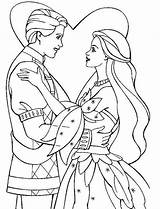 Princess Coloring Pages Prince Wedding Drawing Disney Drawings Color Print Popular High Coloringhome sketch template