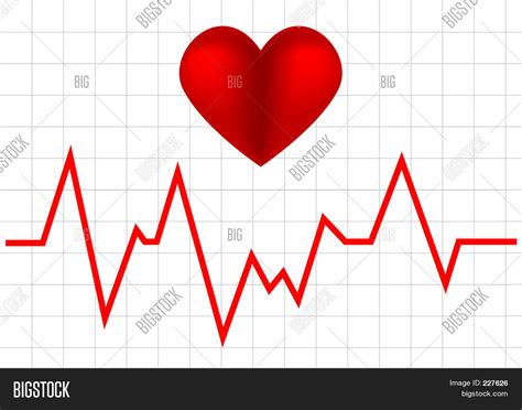 heart monitor graph image photo  trial bigstock