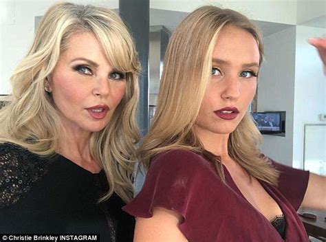christie brinkley with daughters sailor and alexa ray joel in nyc daily mail online