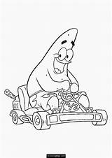 Coloring Kart Pages Go Popular Spongebob Printable sketch template