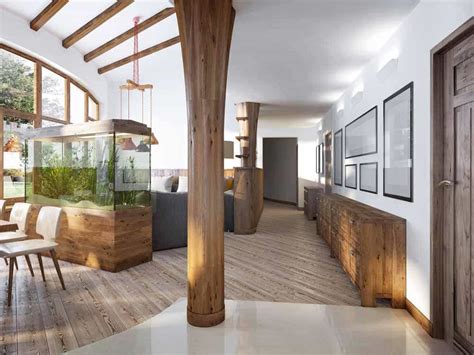 Progettare una libreria · inserire un caminetto · abbellirlo con delle piante · utilizzato come spalla al tavolo · integrarlo con lo stile dell'arredamento. Scopri come trasformare una colonna in un elemento decorativo