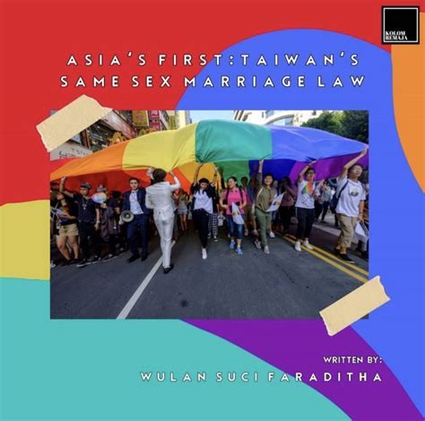Asia’s First Taiwan’s Same Sex Marriage Law Kolom Remaja