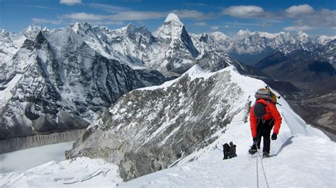 island peak expedition island peak climbing summit nepal