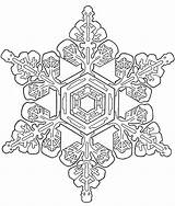 Snowflake Snowflakes Winter Symmetrical Letscolorit Doverpublications Dover Popular Publications sketch template