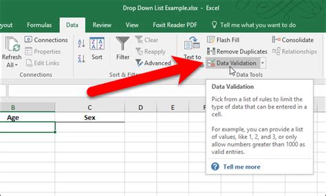 add  drop  list   cell  excel