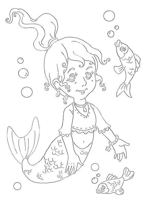 printable mermaid coloring pages  kids mermaid coloring pages