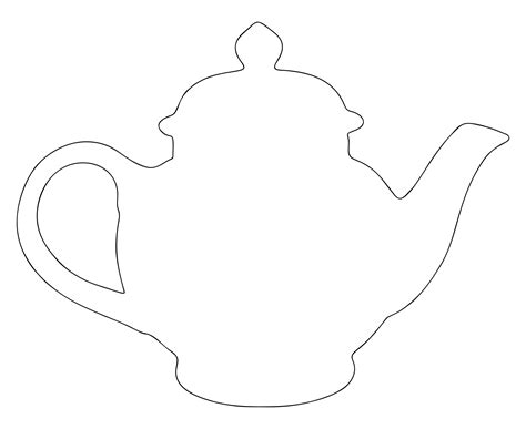 teapot printable template printable templates