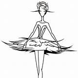 Tutu Drawing Getdrawings Ballet sketch template