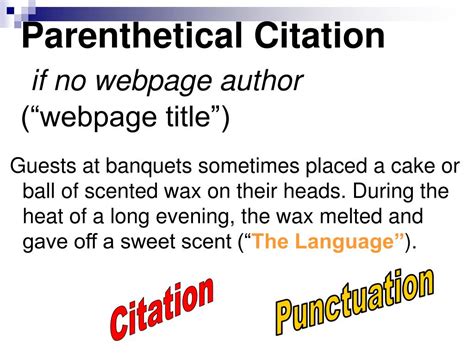 parenthetical citations powerpoint