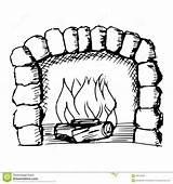Fireplace Clipart Clipartmag Clip sketch template