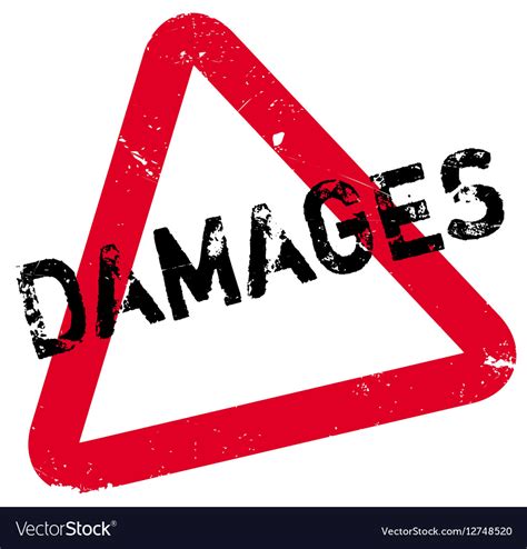 damages rubber stamp royalty  vector image