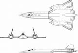 Blackbird 71b Lockheed Projected sketch template
