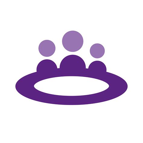 purple circle logo logodix