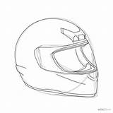 Helmet Drawing Bike Sketch Practice Motorcycle Draw Motorbike Sketching Sketches Beginners Helmets Line Simple Drawn Drawings Step Getdrawings Save Steps sketch template