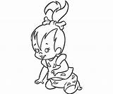 Pebbles Coloring Pages Flintstone Flintstones Baby Printable Bambam Dd86 Print Profil Supertweet Characters Fun Book Bam Kids Color Colouring Sheets sketch template