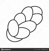 Challah Coloring Braid sketch template
