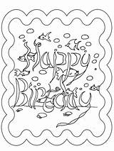 Coloring Cards Birthday Happy Pages sketch template