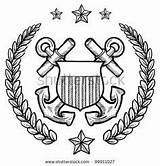 Navy Insignia Emblems sketch template