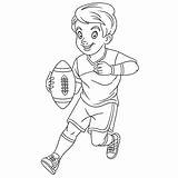 Rugby sketch template