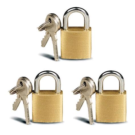 small brass padlocks mini brass tiny box locks keyed jewelry  keys mm  locks  home