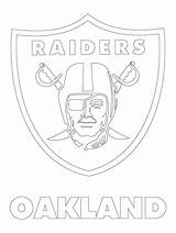 Raiders Coloring Logo Pages Outline Nfl Oakland Broncos Football Printable Drawing Dodgers Template Color Logos Team Redskins Sport Los Denver sketch template