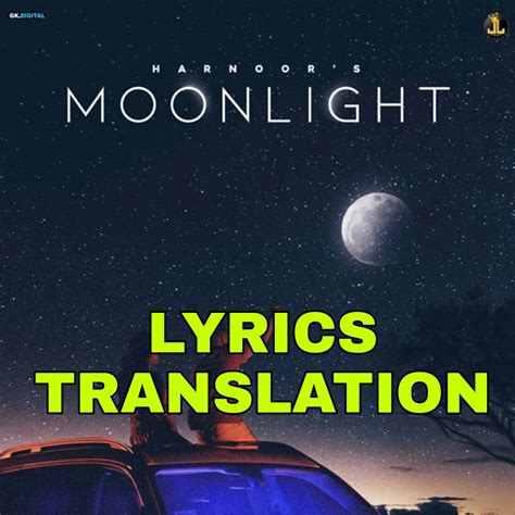 moonlight lyrics  english  translation harnoor