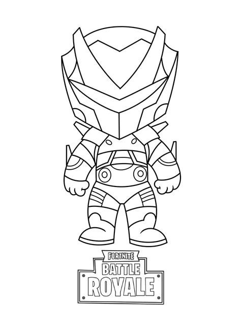 simple fortnite skin coloring pages mini drawing pictures