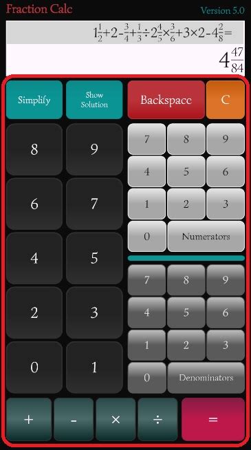 fraction calculator app fraction calc